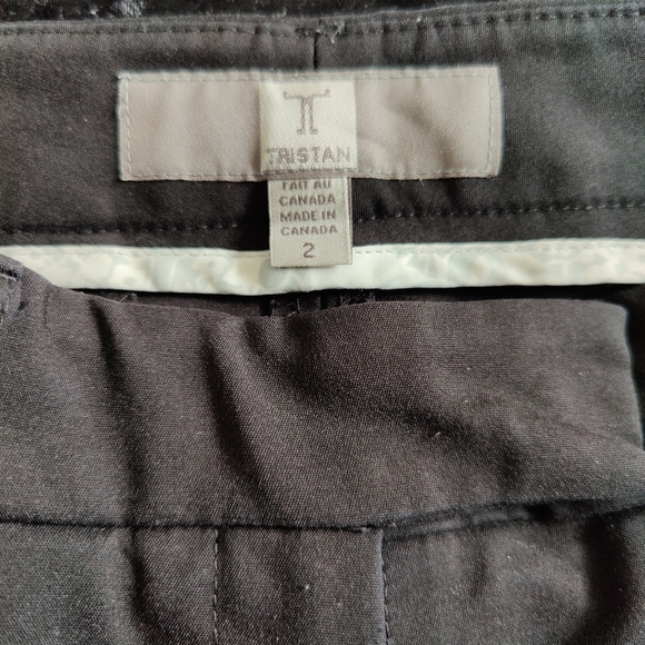 Tristan | 🖤 black biz casual | size 2 | women's pants with cuff - Picture 8 of 11